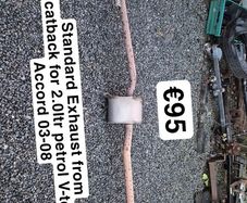 Honda Accord Exhaust from Cat back 03-08 2.0ltr k20 Petrol @ OCG
