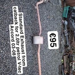 Honda Accord Exhaust from Cat back 03-08 2.0ltr k20 Petrol @ OCG