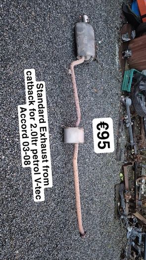 Honda Accord Exhaust from Cat back 03-08 2.0ltr k20 Petrol @ OCG