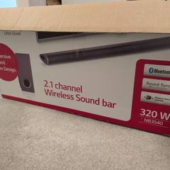LG NB3540 Bluetooth Soundbar with Wireless Subwoofer & Remote