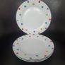 Plates/Four White Poka Dot Dinner Plates .. Final Price Drop Image 2