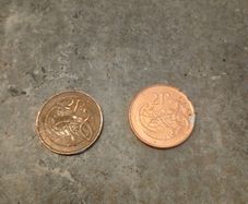 Two irish 2P Coins