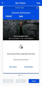 2 x Dermot Kennedy (Front stage area)