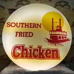 Southern Fried Chicken Sign and Framed Picture