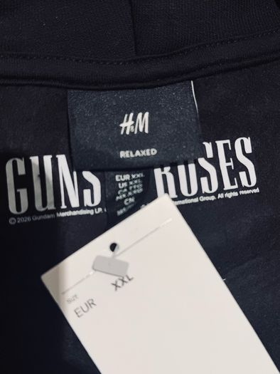 Black Zip Hoodie Guns N' Roses (size XXL)