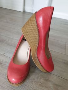 Vagabond Leather Wedges Size Uk 7 ( Eu 40)