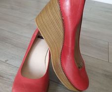 Vagabond Leather Wedges Size Uk 7 ( Eu 40)
