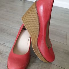 Vagabond Leather Wedges Size Uk 7 ( Eu 40)