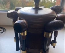 Vintage Smoking Pipe collection and Timber Rack Stand