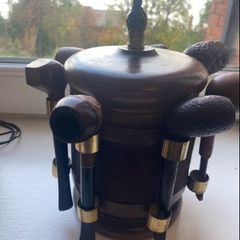 Vintage Smoking Pipe collection and Timber Rack Stand