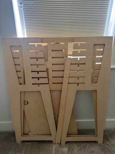 Wood Adjustable Desk Sit/Stand Flying Elephant (Irish brand)