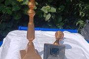 Pair of Flemish Antique Gilded Bronze Candle Sticks (Circa 1800)