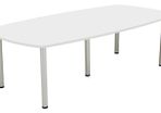 New - Plus Boardroom Table - White 2400 x 1200 WHITE