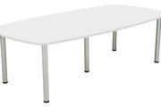 New - Plus Boardroom Table - White 2400 x 1200 WHITE