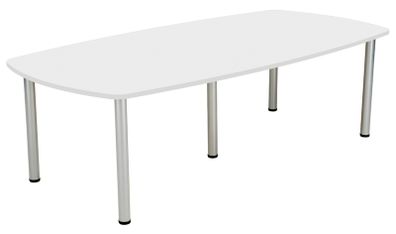 New - Plus Boardroom Table - White 2400 x 1200 WHITE