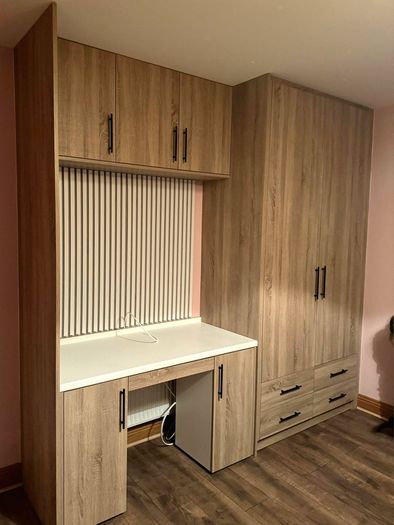 Wardrobes, kitchens, utility rooms, storage units.