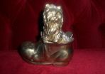 Vintage Brass Terrier Dog In A Boot:5