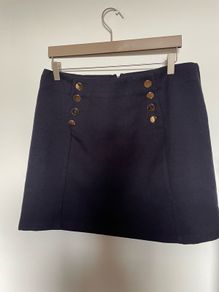 Full Circle Navy Mini Skirt Fully lined size 14 - New with tags