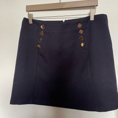 Full Circle Navy Mini Skirt Fully lined size 14 - New with tags