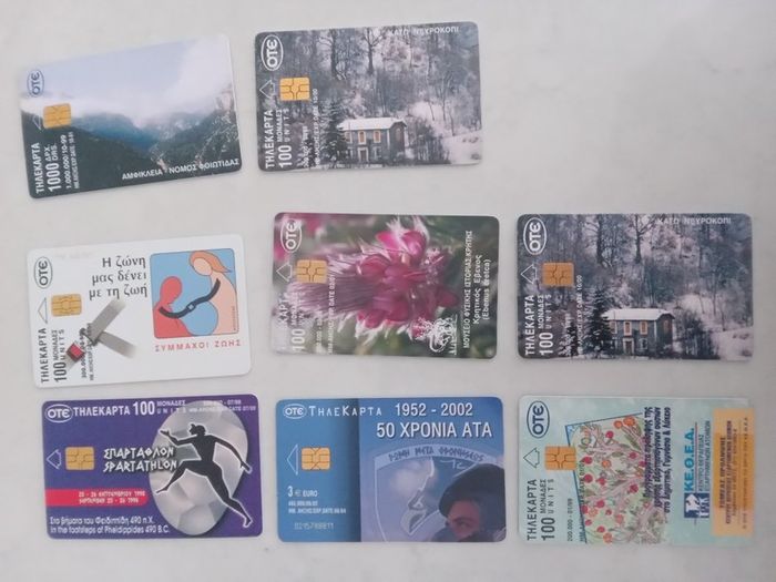 Call cards Italy and Greece. 99 cards