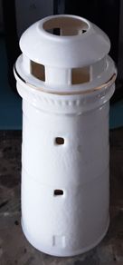 ceramic light house, tea light candle