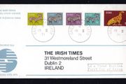 1971 Ireland Gerl E Watermark Definitive Stamps Illustrated The Irish Times First Day Cover (FDC)