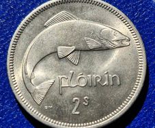 Ireland 1963 Florin (2s) Unc Coin