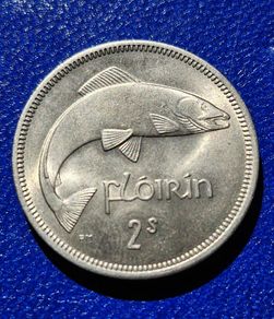 Ireland 1963 Florin (2s) Unc Coin