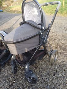 kids pushchair+cot+ high hair