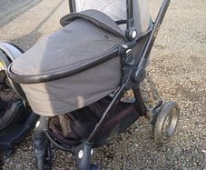 kids pushchair+cot+ high hair