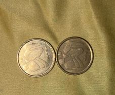 Two 1998 Spain 5 Pesetas Coins