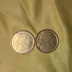 Two 1998 Spain 5 Pesetas Coins