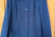 Navy ladies winter coat- NEVER worn (size 16)