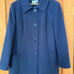 Navy ladies winter coat- NEVER worn (size 16)