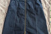 Karen Millen two zippers denim skirt