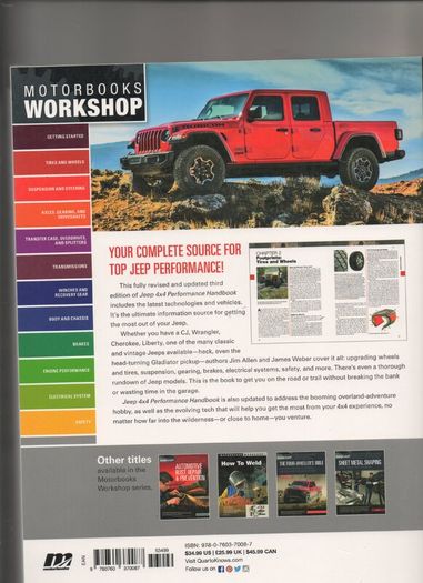 Jeep 4X4 Performance Handbook by Jim Allen & James Weber
