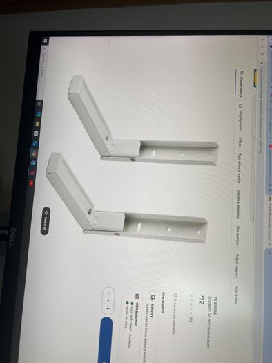 brackets for microwave oven