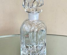 Vintage Italian Lead Crystal Decanter Bottle, Cristalli Puthod