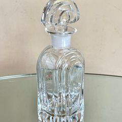 Vintage Italian Lead Crystal Decanter Bottle, Cristalli Puthod