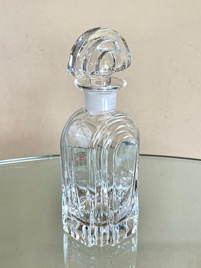 Vintage Italian Lead Crystal Decanter Bottle, Cristalli Puthod