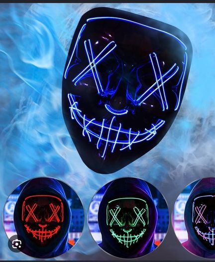 Halloween purge led mask