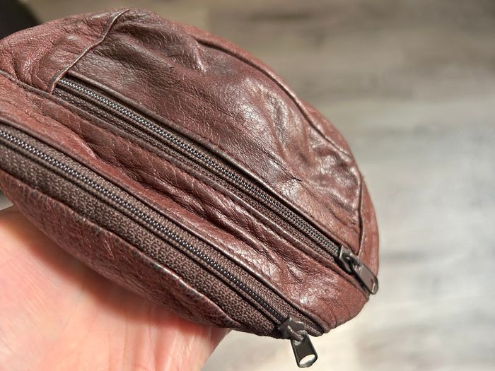 Brown Soft Leather Festival Waist Purse Bag