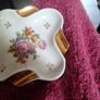 Vintage Limoges France Porcelain Floral Trinket Dish Ashtray, Jammet Seignolles Lourdes Souvenir Image 3