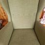 Green ikea wing armchair Image 5