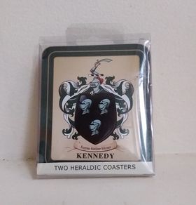 Kennedy Family Name Heraldic Coasters