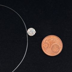Silver cubic zirconia necklace