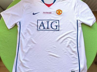 Mint 2008/09 Manchester United "Final Roma" Away Nike Jersey Size 3XL Adults