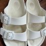UK 13 white Birkenstocks Image 4