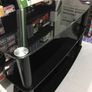 TV Tables Black Toughened Piano Glass 3 Tier 80 cm Wide Image 9