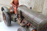 Large Vintage Tractor &amp; Fire Truck